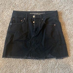 high rise mini skirt